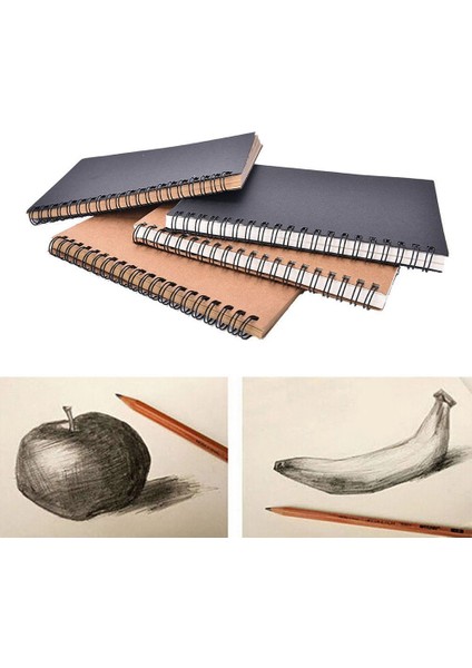 B Sketchbook Günlüğü Çizim Boyama Graffiti Yumuşak Kapak Siyah Kağıt Eskiz Defteri Bloknot Dizüstü Ofis Okul Malzemeleri Hediye (Yurt Dışından) modelleri