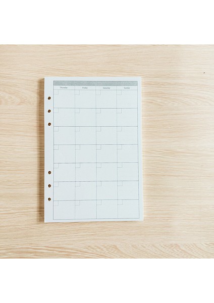 A5 Hafta A5 A6 A7 Gevşek Yaprak Defter Dolum Spiral Ciltleyici Iç Sayfa Günlüğü Haftalık Aylık Planlayıcı Yapılacaklar Listesi Çizgi Nokta Izgara Iç Kağıt (Yurt Dışından)