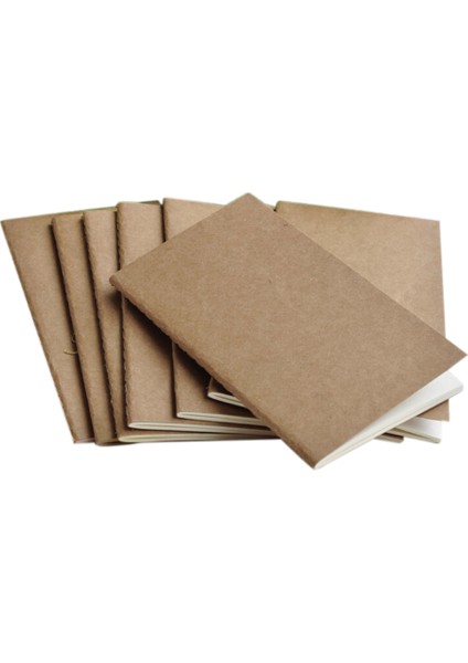 Kraft Kağıt 140X140MM Inek Derisi Kağıt Defter Boş Not Defteri Kitap Vintage Yumuşak Defterini Günlük Notlar Kraft Kapak Günlük Defter (Yurt Dışından)