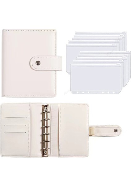 E Set A7 A7 Bağlayıcı Bütçe Pu Deri Fermuar Para Tasarrufu Zarf Çevirme Planlayıcısı Defter Kapağı Klasör Gündem Kırtasiye Malzemeleri Organizatör (Yurt Dışından)