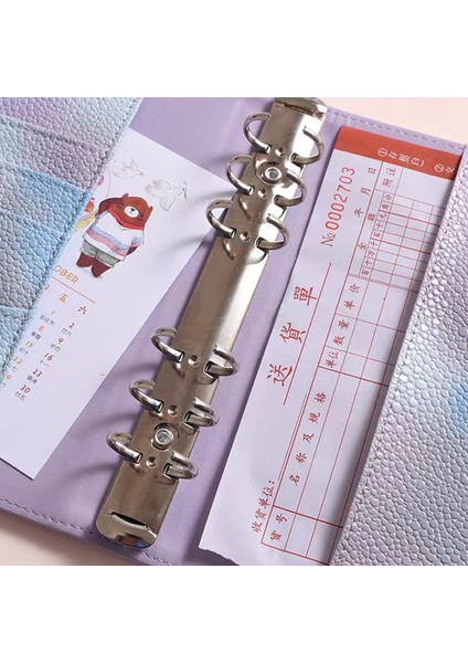 E Set A7 A7 Bağlayıcı Bütçe Pu Deri Fermuar Para Tasarrufu Zarf Çevirme Planlayıcısı Defter Kapağı Klasör Gündem Kırtasiye Malzemeleri Organizatör (Yurt Dışından)
