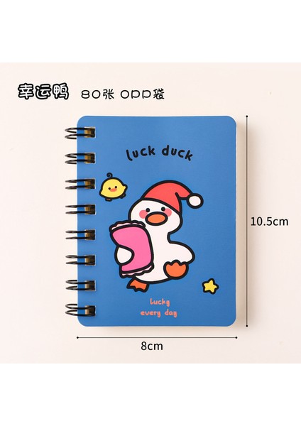 B Kawaii Sevimli Karikatür Hayvanlar Mini Spiral A7 Defter Günlük Haftalık Planlayıcısı Boş Kağıt Not Defteri Zaman Organizatör Okul Malzemeleri (Yurt Dışından)