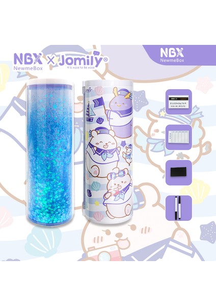 21 Sıradan Newmebox Quicksand Kalem Kutusu Yeni Sevimli Hayvan Trousse Scolaire Hesap Makinesi ile Kawaii Kedi Kalem Kutusu Nbx Payetler Kalem Kutuları (Yurt Dışından) fırsatları
