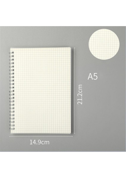 A5 Izgara A5 A4 B5 Spiral Kitap Bobin Defter Dergisi Malzemeleri Yapılacaklar Astarlı Boş Izgara Kağıt Günlüğü Eskiz Defteri Okul Malzemeleri Kırtasiye (Yurt Dışından)