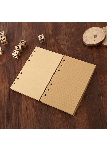 Günlük A5 Iş A5 Gevşek Yaprak Defter Dolum Zanaat Hattı Boş Spiral Bağlayıcı Dizin Iç Sayfa Kağıt Kırtasiye (Yurt Dışından)