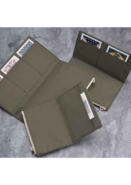 Yeşil Pasaport S Fromthenon Midori Gezginler Için Vintage Saklama Çantası Dizüstü Fermuarlı Cebi Retro Kanvas Kart Sahibinin Dosya Çantası Okul Kırtasiye (Yurt Dışından) indirimleri