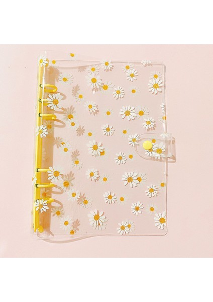 Dizin Sayfası 2 A6 A5/a6 Gevşek Yaprak Defter Sevimli Papatya 6 Halkalar Bağlayıcı Dosya Klasörü Kawaii Defter Planlayıcısı Not Defterleri Kırtasiye Okul Günlükleri (Yurt Dışından)