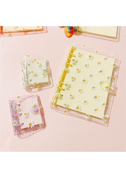 Dizin Sayfası 2 A6 A5/a6 Gevşek Yaprak Defter Sevimli Papatya 6 Halkalar Bağlayıcı Dosya Klasörü Kawaii Defter Planlayıcısı Not Defterleri Kırtasiye Okul Günlükleri (Yurt Dışından)