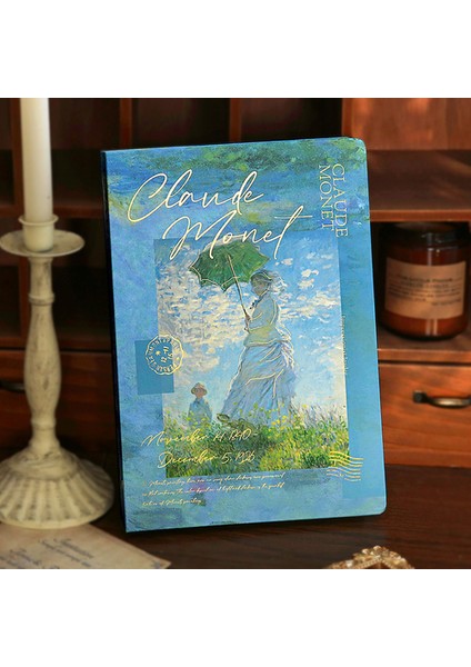 B5-B 64 Renkli Sayfa Van Gogh Monet Boyalı Ciltli Defterler A5/b5 Bağlayıcı Vintage Yaratıcı Günlük Planlayıcısı Dergisi Not Defteri Sanat Eskiz Defteri Kırtasiye (Yurt Dışından)