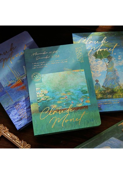 B5-B 64 Renkli Sayfa Van Gogh Monet Boyalı Ciltli Defterler A5/b5 Bağlayıcı Vintage Yaratıcı Günlük Planlayıcısı Dergisi Not Defteri Sanat Eskiz Defteri Kırtasiye (Yurt Dışından) fiyatları