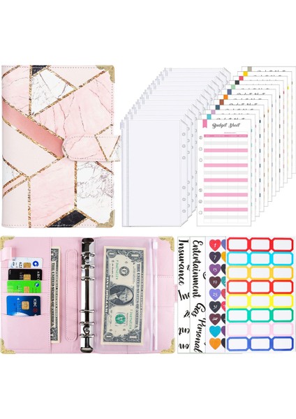 Beyaz Mermer A6 A6 Bütçe Organizatör Bağlayıcı Nakit Zarf Sistemi Gevşek Yaprak Defter Diy Günlük Gündem Planlayıcısı Fermuarlı Cep Harcama Sayfası (Yurt Dışından) fiyatları
