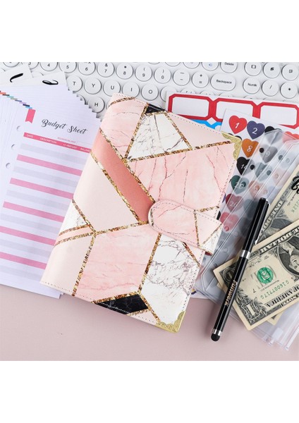 Beyaz Mermer A6 A6 Bütçe Organizatör Bağlayıcı Nakit Zarf Sistemi Gevşek Yaprak Defter Diy Günlük Gündem Planlayıcısı Fermuarlı Cep Harcama Sayfası (Yurt Dışından) modelleri