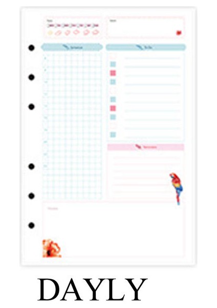 Günlük A6 A5 A6 A7 Gevşek Yaprak Defter Dolum Spiral Ciltleyici Planlayıcı Iç Sayfa Iç Kağıt Süt Ürünleri Haftalık Aylık Yapılacak Plan Çizgi Nokta Izgarası (Yurt Dışından)