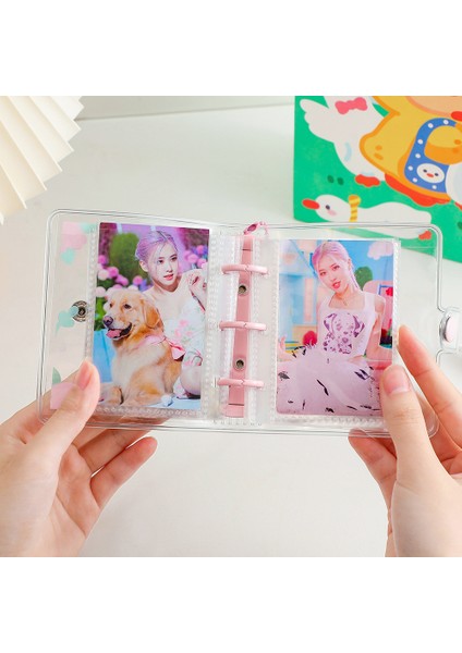 Kart Çantası 6 Adet 3 Delik Mini Pvc Gevşek Yaprak Günlüğü Yenı Şeffaf Cep Küçük Dergisi Gezgin Dizüstü Sevimli Karikatür Dıy Planlayıcısı Seti (Yurt Dışından) fiyatları