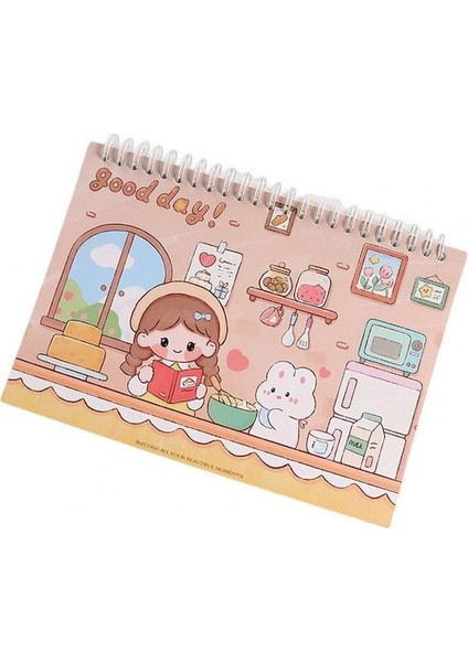 Turuncu A5 Dayanıklı A5/a4 Yayın Kağıdı Kendi Başına Yap Çıkartma Karalama Defteri Kitap Zarif Scrapbooking Kitap Aşınmaya Dayanıklı Kırtasiye Malzemeleri (Yurt Dışından)