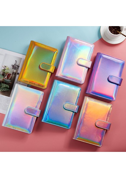 Lazer Gül Kırmızı A6 A6/a5 Acıbadem Kurabiyesi Lazer Renkli Pu Deri Dıy Bağlayıcı Sadece Kapak Günlüğü Gündem Planlayıcısı Kağıt Kapağı Okul Kırtasiye (Yurt Dışından) fırsatları