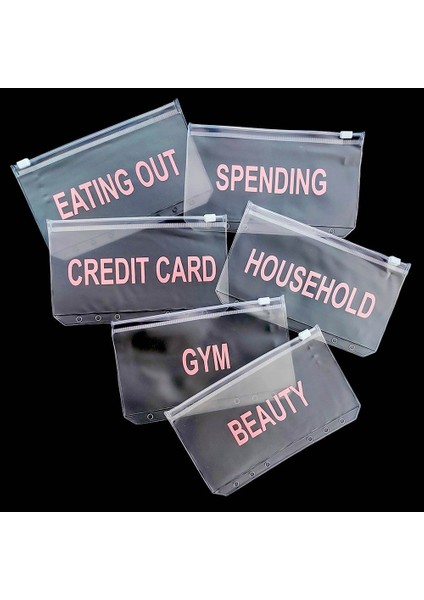 Gaz A6 A6/a5 Nakit Planlayıcısı Bağlayıcı Cep Dosya Düzenleyici Depolama Klasörü Şeffaf Pvc Gevşek Yaprak Kese Fermuarlı Dosyalama Bağlayıcı (Yurt Dışından) fırsatları