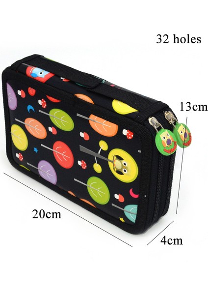 32 Delikli Kalem Kutusu Estetik Kawaii Kalem Kutusu Estuches Escolares 32/52/72 Delikli Baykuş Okul Malzemeleri Sanat Trousse Scolaire Kalem Kutusu (Yurt Dışından) indirimleri