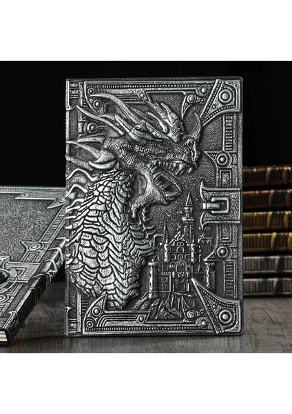 Çok Renkli C A5 3D Üç Boyutlu Ejderha A5 Dizüstü Avrupa Retro Kalınlaşmış Pu Kabartmalı Not Defteri Günlüğü Iş Hediye Ofis Malzemeleri (Yurt Dışından) modelleri