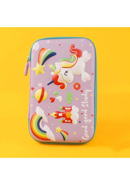 Stil 6 Unicorn Kalem Kutusu Sevimli Okul Kalem Kutuları Trousse Scolaire Kalem Kutusu 3D Estuches Escolares Kırtasiye Kawaii Kalem Kutusu (Yurt Dışından)