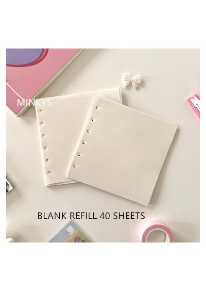 45 Sayfa Boş Mınkys Yeni Kawaii A7 Fermuarlı Ciltli Defter Kpop Fotocard Kitap Dergisi Günlüğü Gündem Planlayıcısı Mermi Okul Kırtasiye Toplama (Yurt Dışından)