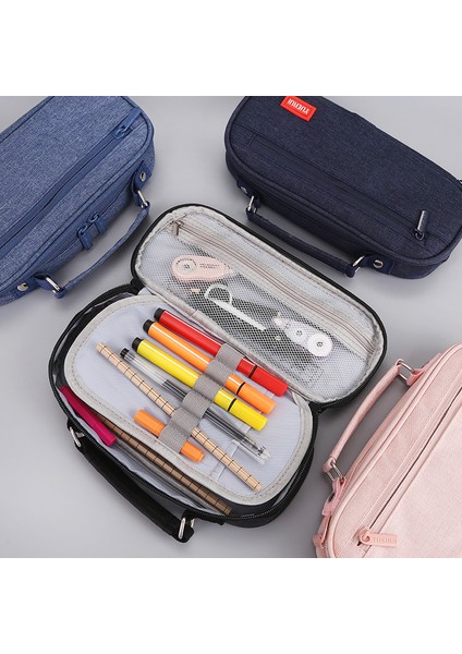 Stil 1 Kalem Kutusu Ofis Trousse Scolaire Kalem Kutusu Tuval Kore Kırtasiye Büyük Kapasiteli Estuches Escolares Kalem Çantası (Yurt Dışından) fiyatları