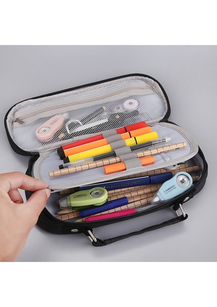 Stil 1 Kalem Kutusu Ofis Trousse Scolaire Kalem Kutusu Tuval Kore Kırtasiye Büyük Kapasiteli Estuches Escolares Kalem Çantası (Yurt Dışından) indirimleri