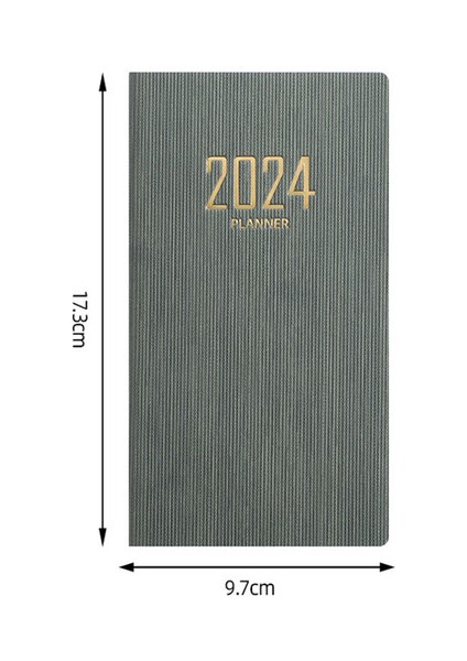 Defterler A6 2024 Gündem Defter A6 Papelaria 365 Gün Planlayıcı Takvim Ofis Not Defteri Günlük Caderno Cep Zeszyt Deri Kitaplar Program (Yurt Dışından)
