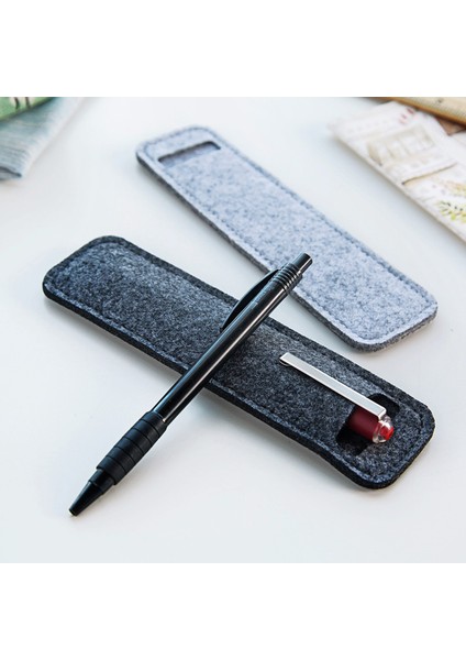 Açık Gri Yüksek Kaliteli Küçük Keçe Kalem Kılıfı Tutucu Tek Delik Rulo Tükenmez Dolma Kalemler Kalem Kutusu Çanta Okul Ofis Kırtasiye (Yurt Dışından) modelleri