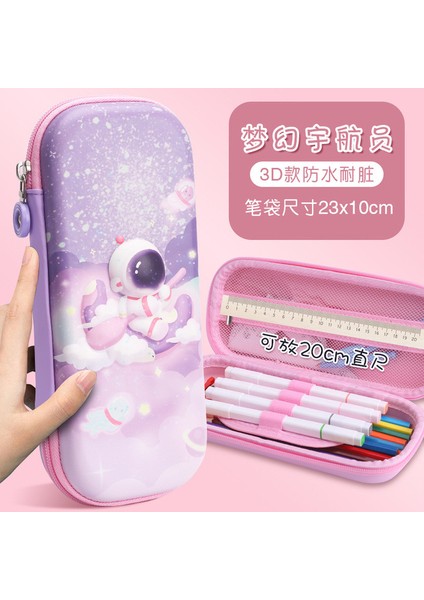 15 Unicorn Kalem Kutusu Kawaii Kırtasiye Astronot Kalem Kutusu Trousse Scolaire Sevimli 3D Kalem Kutusu Astuccio Estojo Escolar Kalem Kutusu (Yurt Dışından)