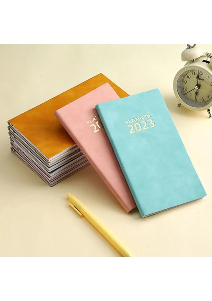 Koyu Mavi 2023 Günlük Planlayıcı Dizüstü A6 Boyutu 365 Gün Takvim Program Kitabı Pu Bloknotlar Yaratıcı Planlayıcı Hatırlatma Masaüstü Tarih Kırtasiye (Yurt Dışından) modelleri