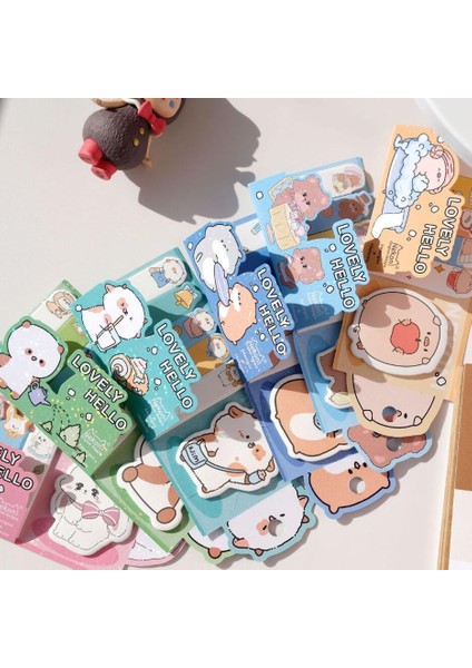 02 Yenilik Hamster Domuz Panda Bloknot Yapışkan Notlar Not Defteri Kırtasiye Okul Malzemeleri Kawaii Kırtasiye Sevimli Yapışkan Notlar (Yurt Dışından)