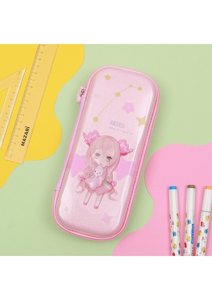 A4 3D Stereo Karikatür Takımyıldızı Kalem Kutusu Kawaii Kız Kırtasiye Kutusu Sevimli Kalem Kutusu Okul Malzemeleri Saklama Kutusu Çocuk Hediyeler (Yurt Dışından)