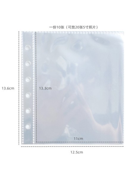 A7 10 Adet Depolama 10 Adet 3 Inç Idol Kart Kpop Albümü Kitap Dolum Kollu Toplama Dıy Bağlayıcı Fotocardlar Kitap Dolum Kollu Kırtasiye Seti (Yurt Dışından)
