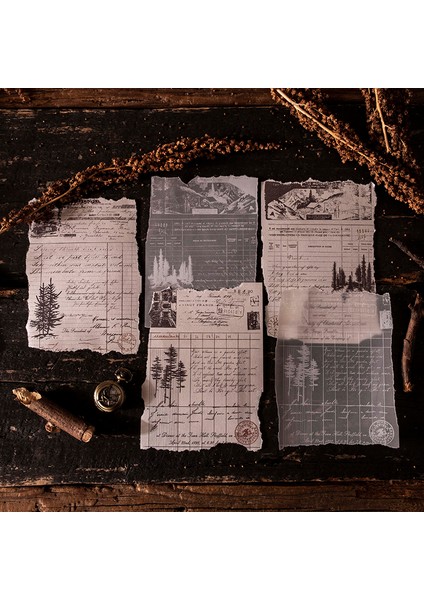 Stil 7 Yeni Perakende Antika Eski Zamanın Gölgesi Deco Kağıt Bloknot Malzeme Kitap Not Defteri Dergisi Scrapbooking (Yurt Dışından) fırsatları