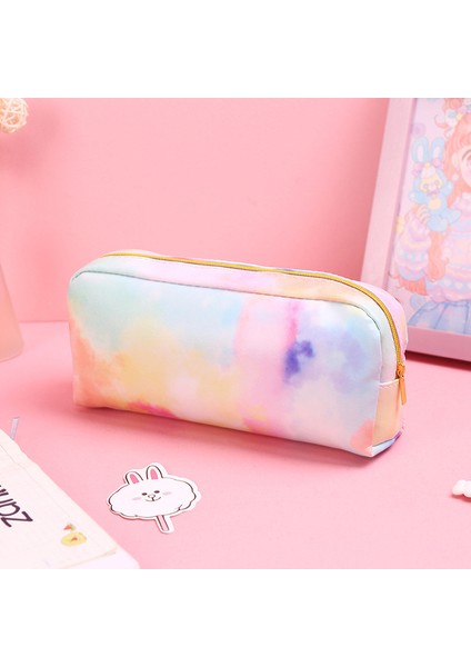 B Büyük Renkli Kalem Kutusu Sevimli Estojo Escolar Trousse Scolaire Büyük Kapasiteli Estuche Lapices Piornik Szkolny Dayanıklı Kalem Kutuları (Yurt Dışından)