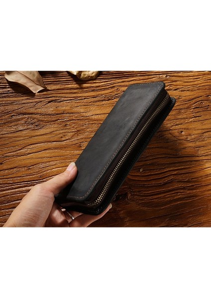 Şarap Kırmızısı Retro Deri Kalem Çantası Taşınabilir Kalem Kutusu Ince Kalem Kutusu Kompakt Boyut 7.87X3 Inç Doğum Günü Hediyesi Iş Kadınları Erkekler Için H8WD (Yurt Dışından)