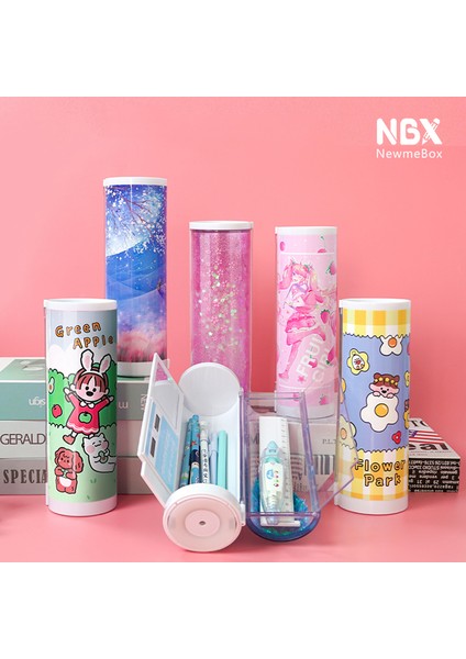 Stil 7 Newmebox Kalem Kutusu Hesap Makinesi Kawaii Tumbler Kalem Kutusu Quicksand Kırtasiye Büyük Kapasiteli Okul Malzemeleri Sevimli Kalem Kutuları (Yurt Dışından) fiyatları