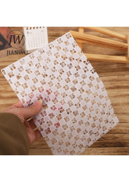 Scz-Zbgblk-01 Jıanwu 20 Yaprak Beyaz A5 Malzeme Kağıt Düşen Su Kağıdı Ince Içi Boş Sanat Kağıdı Yaratıcı Dıy Kolaj Dekor Sabit (Yurt Dışından) modelleri