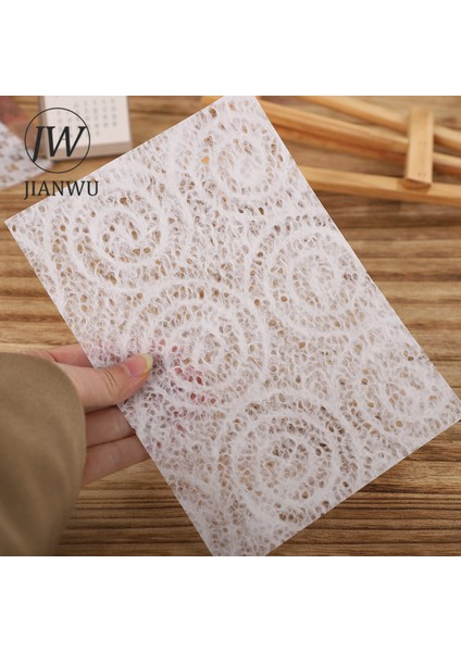 Scz-Zbgblk-01 Jıanwu 20 Yaprak Beyaz A5 Malzeme Kağıt Düşen Su Kağıdı Ince Içi Boş Sanat Kağıdı Yaratıcı Dıy Kolaj Dekor Sabit (Yurt Dışından) fırsatları