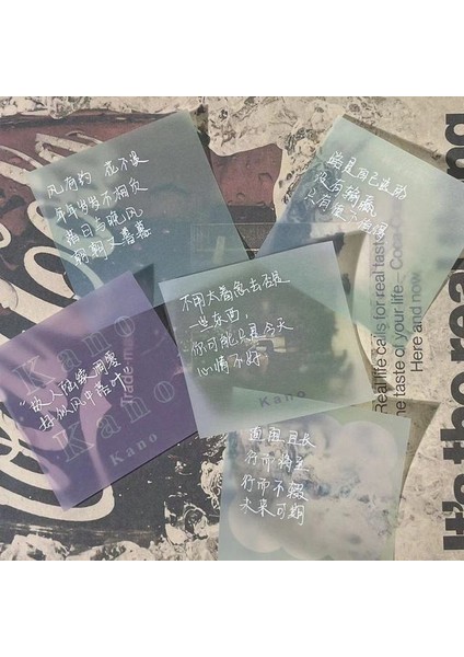 Yeşil 50 Sayfa Yaratıcı Şeffaf Bloknot Yayınlandı Yapışkan Notlar Sülfürik Asit Kağıt Not Defteri Okul Malzemeleri Kawaii Kırtasiye (Yurt Dışından)