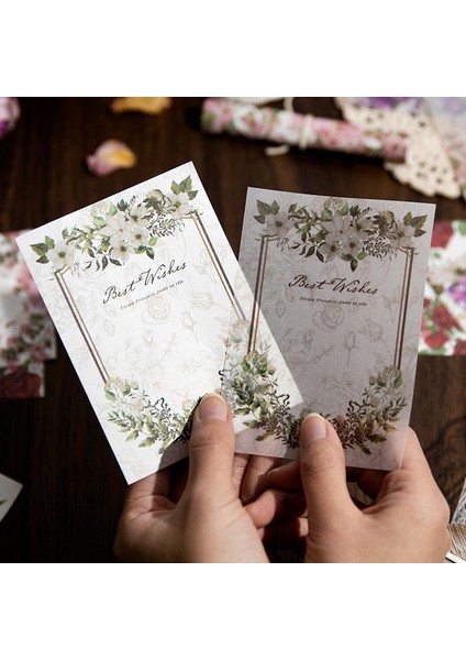 B-Pink Romantizm 30 Adet Gül Çiçek Notları Not Defteri Edebi Malzeme Kağıt Defterler El Kitabı Mesaj Dekoratif Yazı Pedleri 118*85MM (Yurt Dışından)
