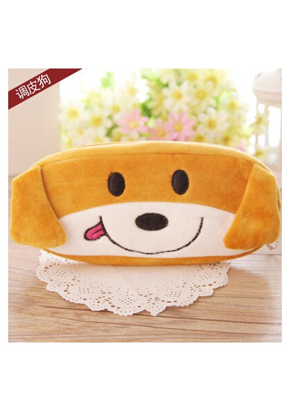 Köpek Kawaii Hayvan Kalem Kutusu Karikatür Panda Ayı Meyve Kalem Çantası Kutusu Çocuklar Için Hediye Kozmetik Kırtasiye Kese Okul Malzemeleri (Yurt Dışından)