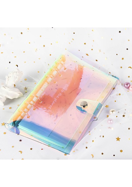 Lazer Kapak A6 2023 45 Yaprak Kawaii A5 A6 Gevşek Yaprak Defter Kağıdı Dolum Spiral Bağlayıcı Dizin Iç Sayfalar Aylık Haftalık Günlük Planlayıcı Gündem (Yurt Dışından)