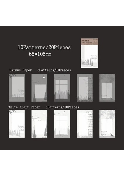 Bir Journamm 20 Adet/paket Turnusol Kağıdı Beyaz Kraft Kağıt Dekor Önemsiz Dergisi Kolaj Kırtasiye Dıy Scrapbooking Dekor Malzemeleri Kağıt (Yurt Dışından)