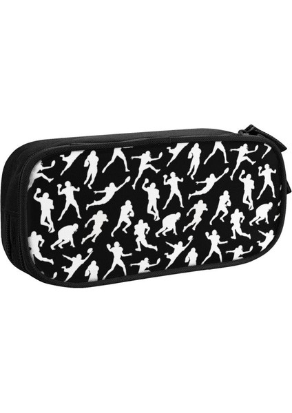 12 Futbol Oyuncuları Siyah Kalem Kutusu Kız Erkek Büyük Depolama Futbol Topu Sevgilisi Kalem Çantası Kutusu Okul Aksesuarları (Yurt Dışından) indirimleri