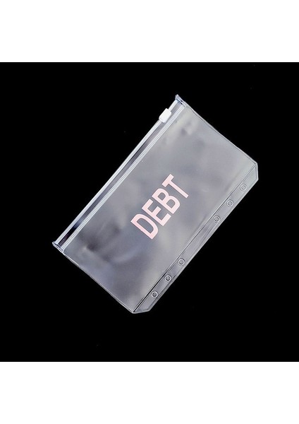 Borç A6 A6/a5 Nakit Planlayıcısı Bağlayıcı Cep Dosya Organizatör Depolama Klasörü Şeffaf Pvc Gevşek Yaprak Kese Fermuarlı Dosyalama Bağlayıcı (Yurt Dışından)