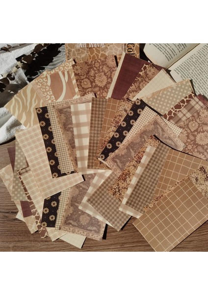 Stil 2 60 Adet Retro Kumaş Malzeme Kağıt Önemsiz Dergisi Planlayıcısı Scrapbooking Vintage Dokulu Dekoratif Dıy Zanaat Arka Plan Kağıdı (Yurt Dışından) indirimleri