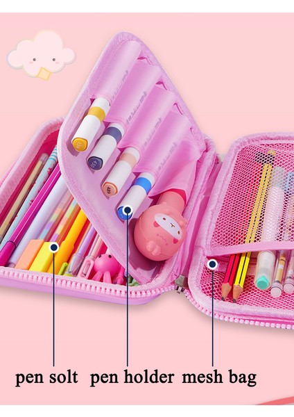 Kalem Kutusu Unicorn Kalem Kutusu Kawaii Kırtasiye 3D Kızlar Için Sevimli Kalem Kutuları Estuche Lapices Okul Malzemeleri Trousse Scolaire Kalem Kutusu (Yurt Dışından) indirimleri