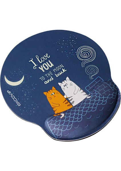 Geyik 25.3X23X2.5 cm Exco Ergonomik Fare Altlığı Bilek Desteği ile Konfor El Desteği Anti-Skid Oyun Mousepad Daktilo Ofis Bilgisayar Dizüstü Çalışma Için (Yurt Dışından) modelleri